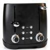 Amazon Basics 4 Slice Toaster Stainless Steel Black-2
