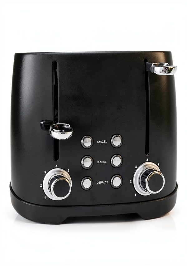 Amazon Basics 4 Slice Toaster Stainless Steel Black-2
