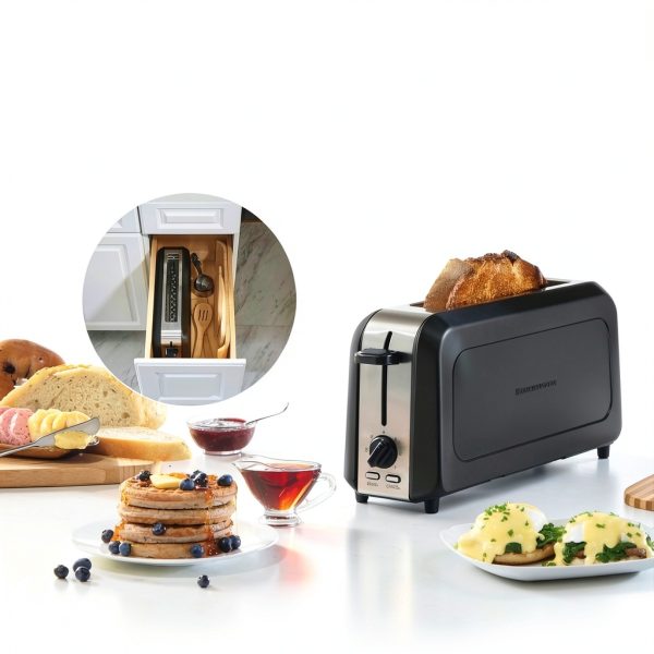 Hamilton Beach Toaster Black Metal 7 Shade Bagel Bread-1
