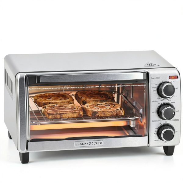 BLACK+DECKER Toaster Oven Stainless Steel Manual Control-2