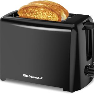 Elite Gourmet Toaster 2 Slice Black Cool Touch Exterior-0