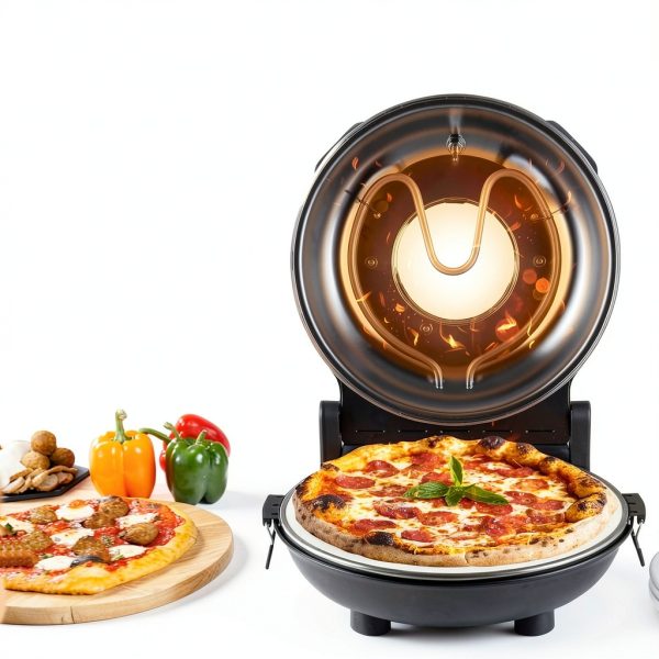 Piezano Electric Pizza Oven Stone Baked Countertop-2