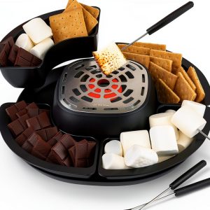 Kusini Smores Maker Flameless Heater Modern Matte Black-0