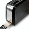 Hamilton Beach Toaster Black Metal 7 Shade Bagel Bread-6