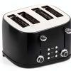 Amazon Basics 4 Slice Toaster Stainless Steel Black-1
