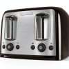 BLACK+DECKER 4-Slice Toaster Black Aluminum Bagel Function-0