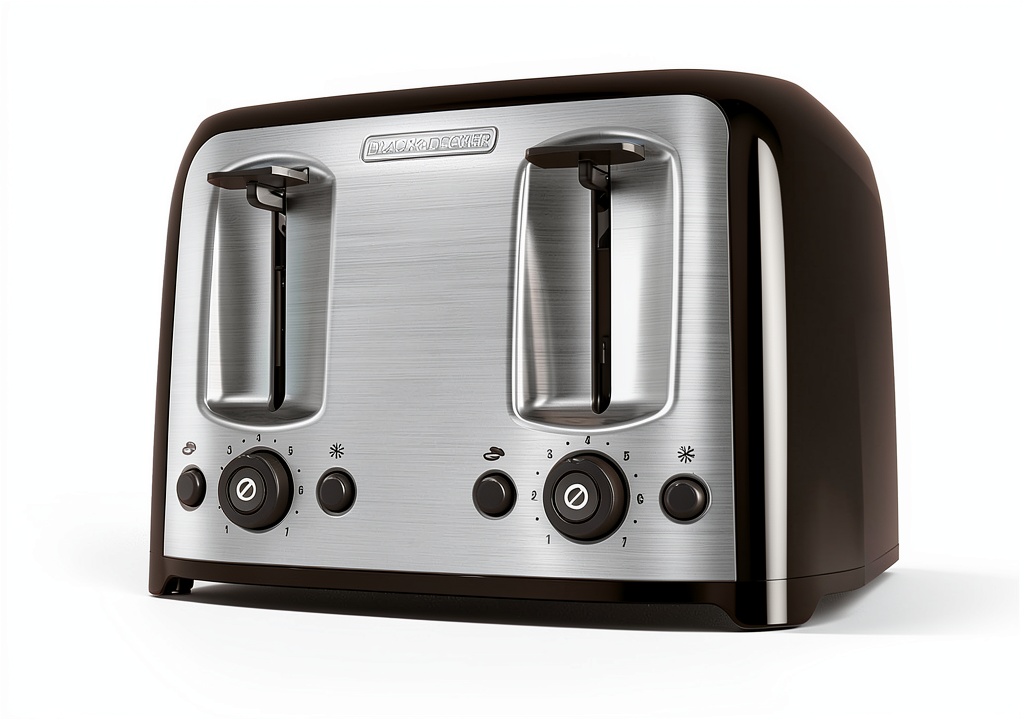 BLACK+DECKER 4-slice toaster on a kitchen countertop