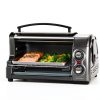 Hamilton Beach 4-Slice Toaster Oven Silver Roll Top Door-1
