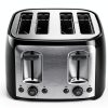 BLACK+DECKER 4-Slice Toaster Black Aluminum Bagel Function-2
