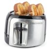 BLACK+DECKER 4-Slice Toaster Black Aluminum Bagel Function-4