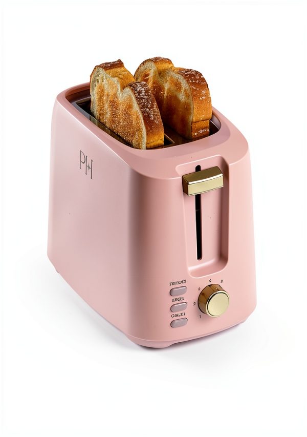 Paris Hilton Toaster Pink 2 Slice Bagel Defrost Modern-3