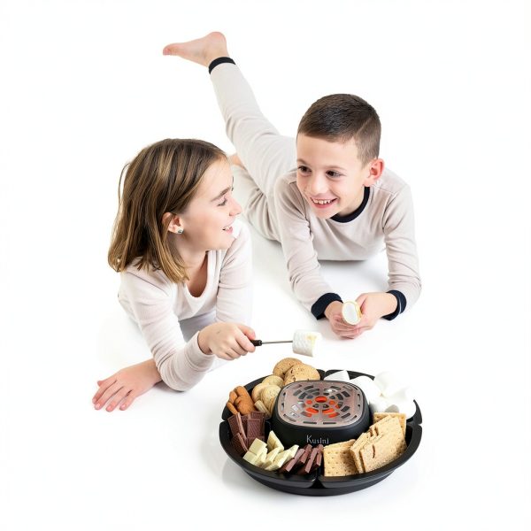 Kusini Smores Maker Flameless Heater Modern Matte Black-2