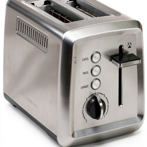 Hamilton Beach 2 Slice Toaster Stainless Steel Bagel Defrost-0