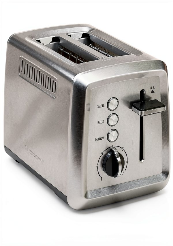 Hamilton Beach 2 Slice Toaster Stainless Steel Bagel Defrost-0