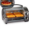 Hamilton Beach 4-Slice Toaster Oven Silver Roll Top Door-2