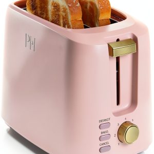 Paris Hilton Toaster Pink 2 Slice Bagel Defrost Modern-0