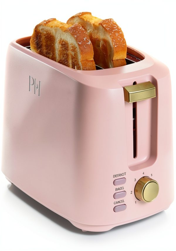 Paris Hilton Toaster Pink 2 Slice Bagel Defrost Modern-0