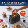 Elite Gourmet Toaster 2 Slice Black Cool Touch Exterior-2