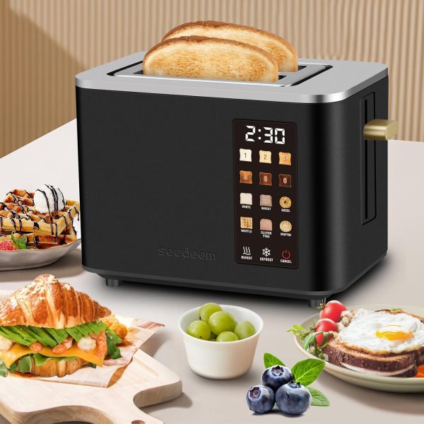 SEEDEEM Toaster Stainless Steel Touchscreen Defrost Reheat-7