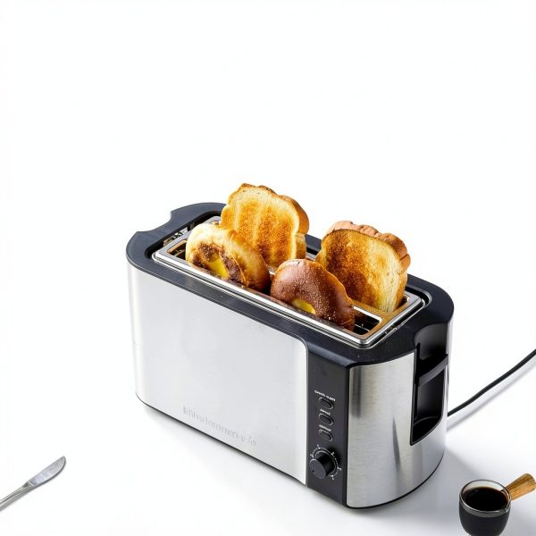 Elite Gourmet Toaster Matte Black 4 Slice Wide Slot-3