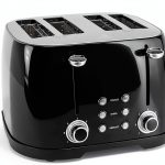 Amazon Basics 4 Slice Toaster Stainless Steel Black-0