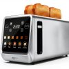 Keenstone 4 Slice Toaster Stainless Steel Touchscreen Modern-0