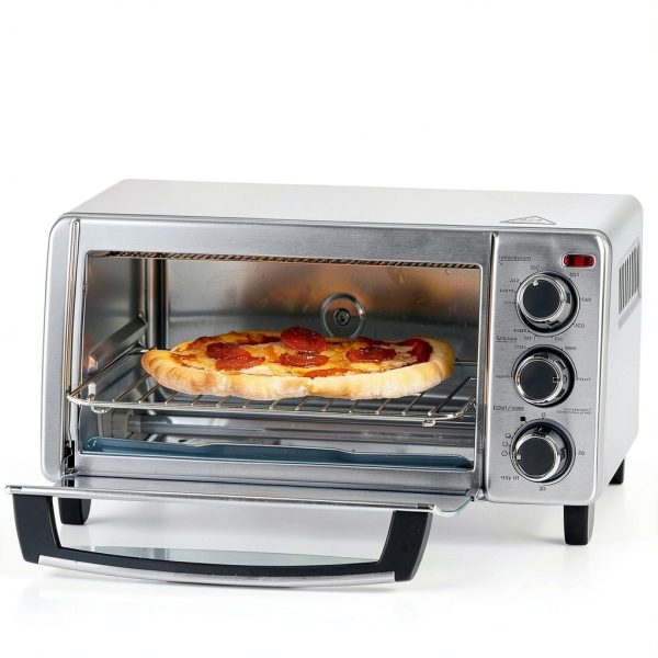 BLACK+DECKER Toaster Oven Stainless Steel Manual Control-3