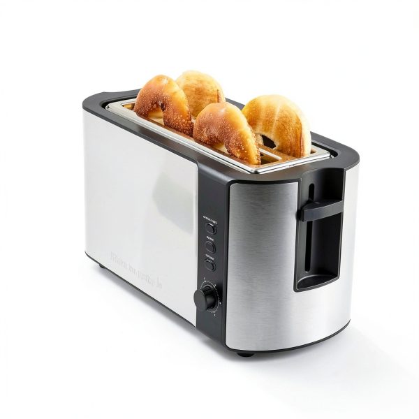 Elite Gourmet Toaster Matte Black 4 Slice Wide Slot-5