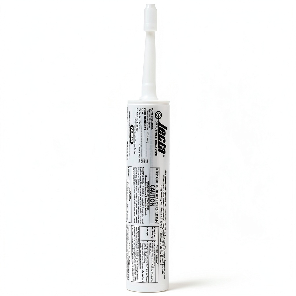 Application of NISUS Disodium Octaborate on a wooden deck